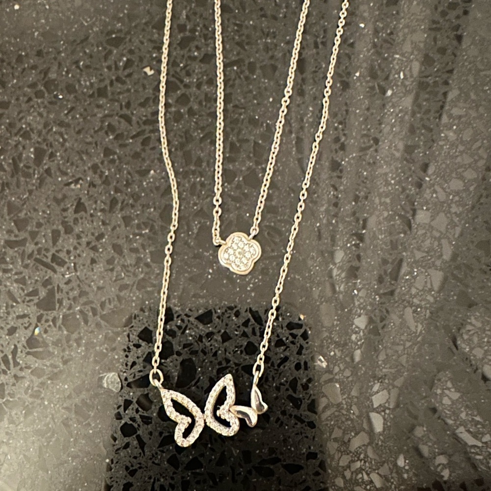 Silver s925 necklace set